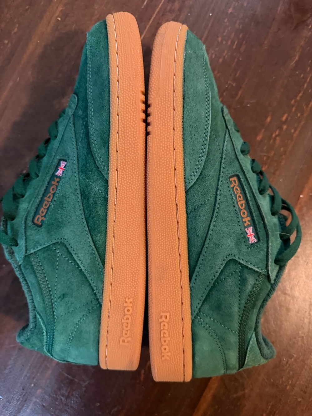 Reebok Club C 85 Green Suede UniSex Low-Top Sneakers - Size 10.5M - Picture 5 of 11